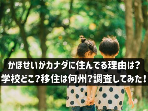 かほせい カナダに住んでる理由|かほせいはなぜカナダに住んでる？日本の家はどこでパパの職業。